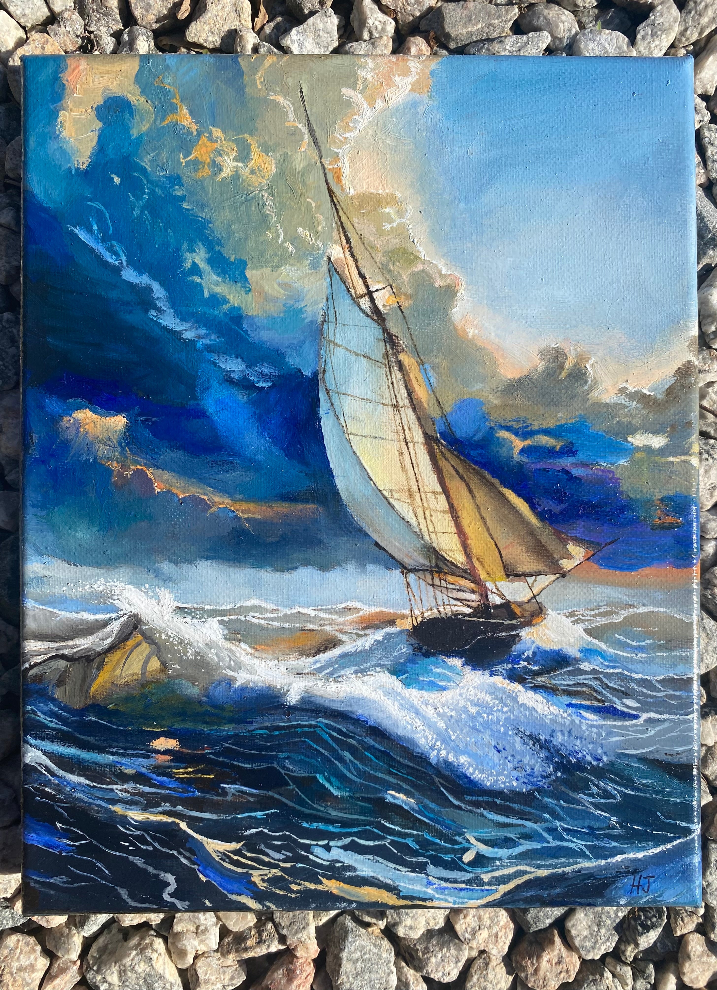 “Faith’s Course” Original Oil Painting